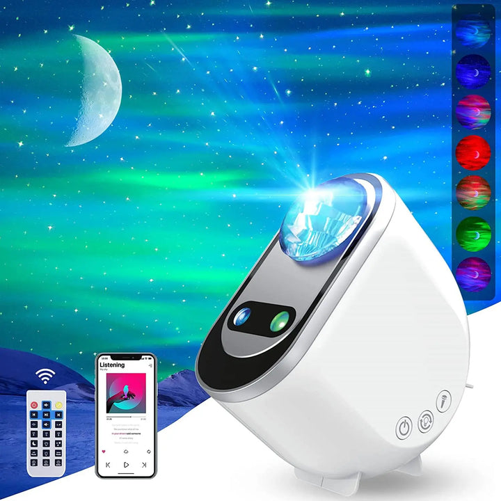 Transform Your Space with the Aurora Borealis Starlight Projector - LED Galaxy Night Light for Bedrooms and Home Decor