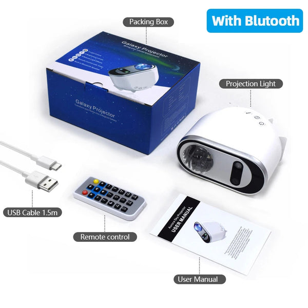 Transform Your Space with the Aurora Borealis Starlight Projector - LED Galaxy Night Light for Bedrooms and Home Decor